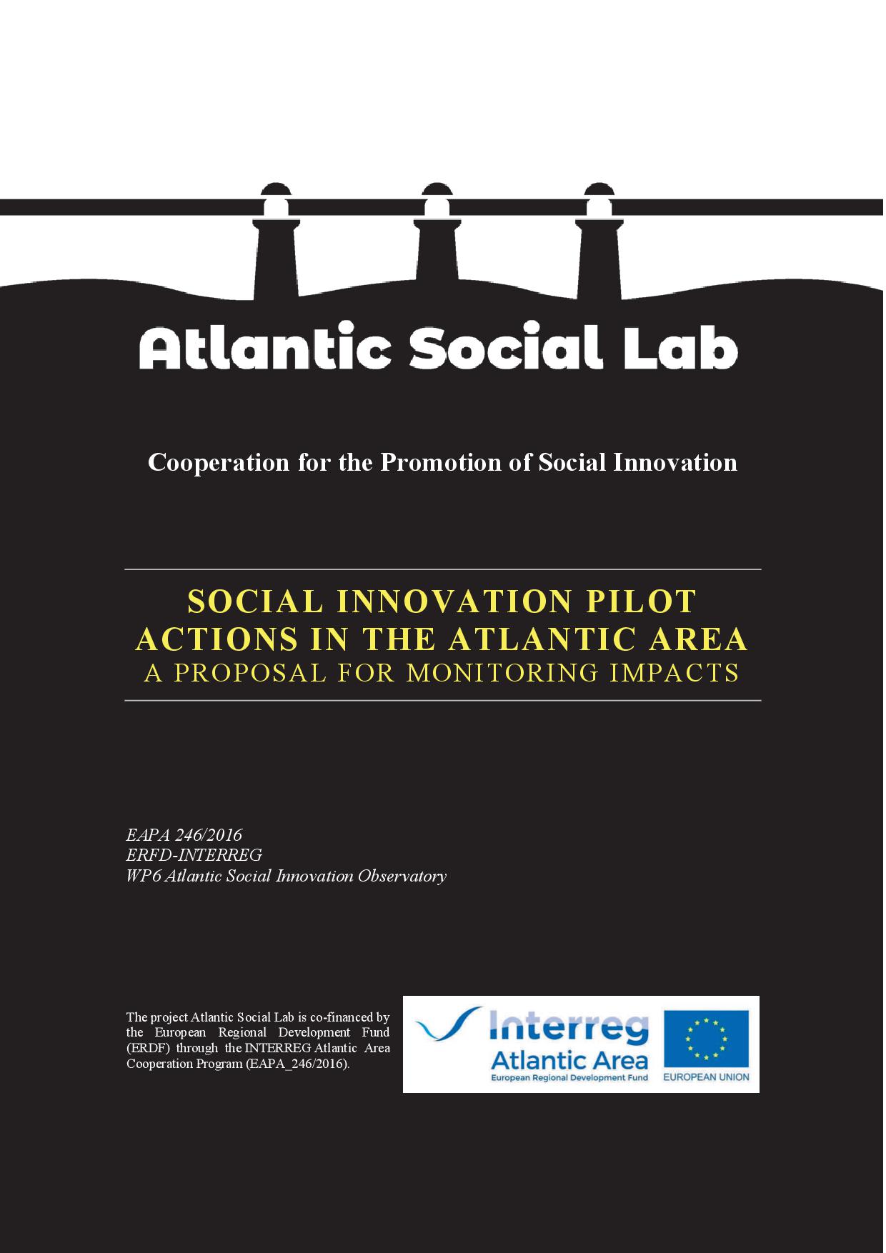 Report “Social innovation pilot actions in the Atlantic Area: a proposal for monitoring impacts”